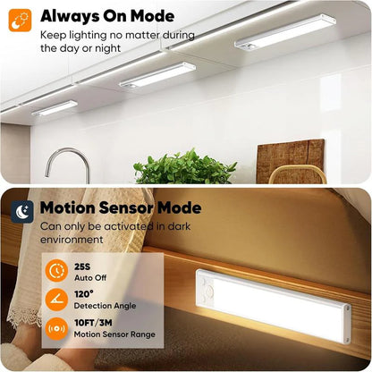 ⏰Black Friday-49%OFF-Under Cabinet Lights,76LED Motion Sensor Night Light Indoor